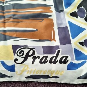Prada Colorful Patterned Scarf